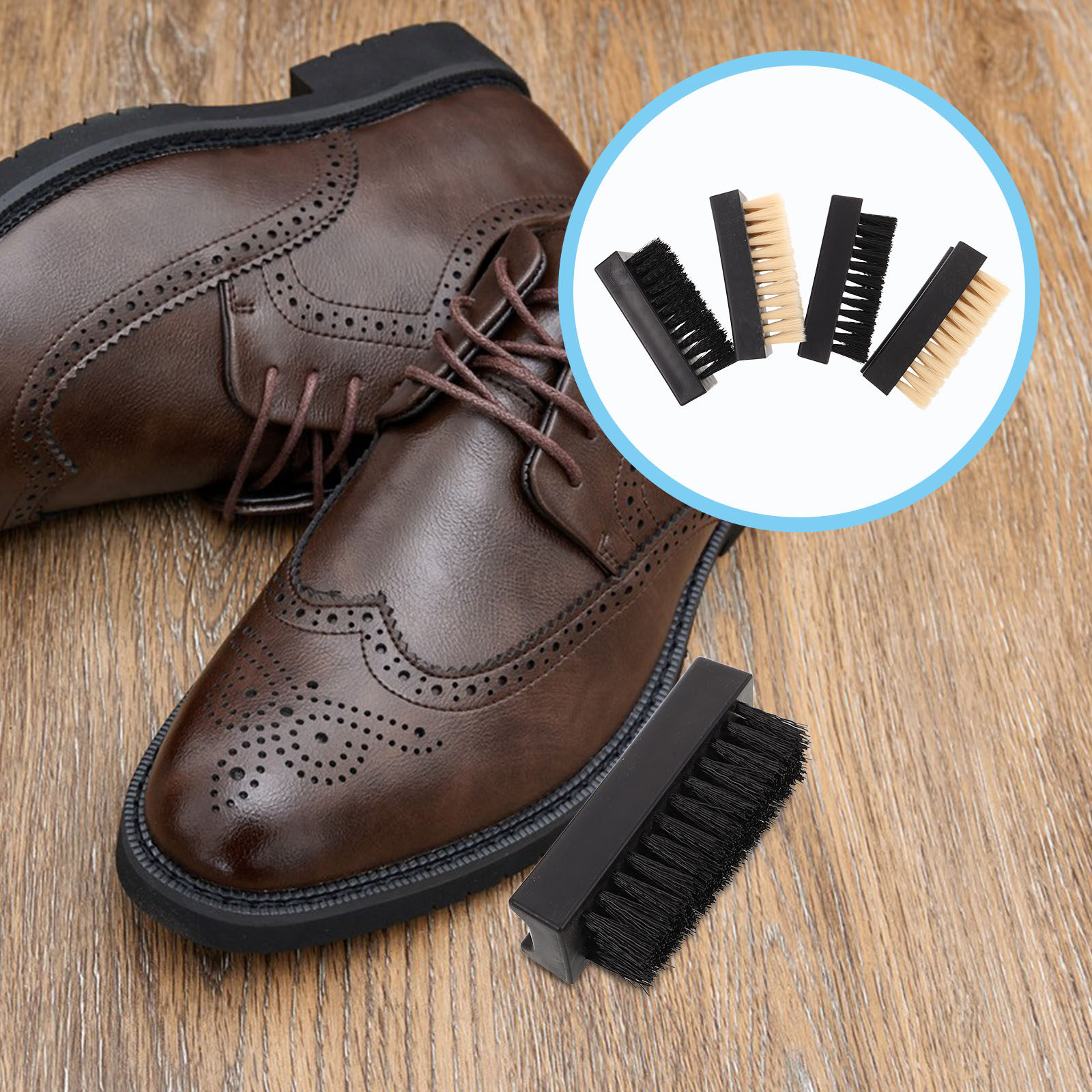 Sneaker Care For Suede - Conjunto de 4 Escovas Multifuncionais para